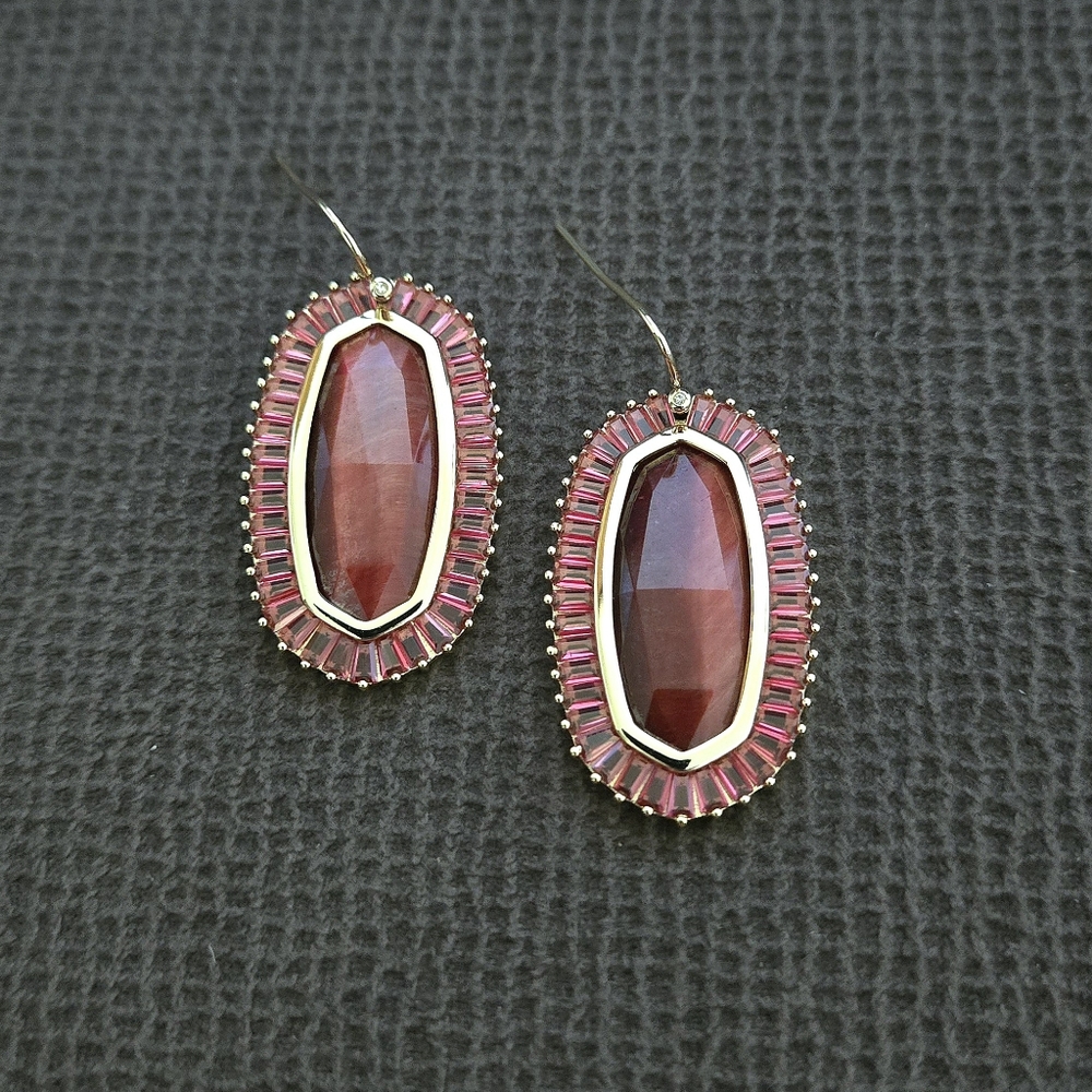 Kendra Scott "Baguette Elle" Drop⬇️ Earrings - Picture 6 of 16